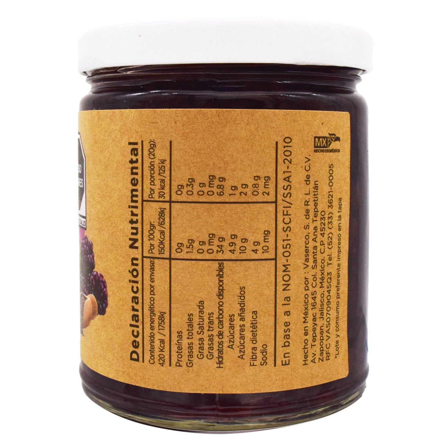 Mermelada Zarzamora Chia 280 G (E-NATURE)