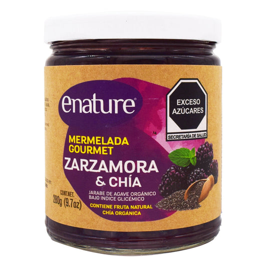 Mermelada Zarzamora Chia 280 G (E-NATURE)