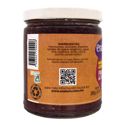Mermelada Frambuesa Chia 280 G (E-NATURE)