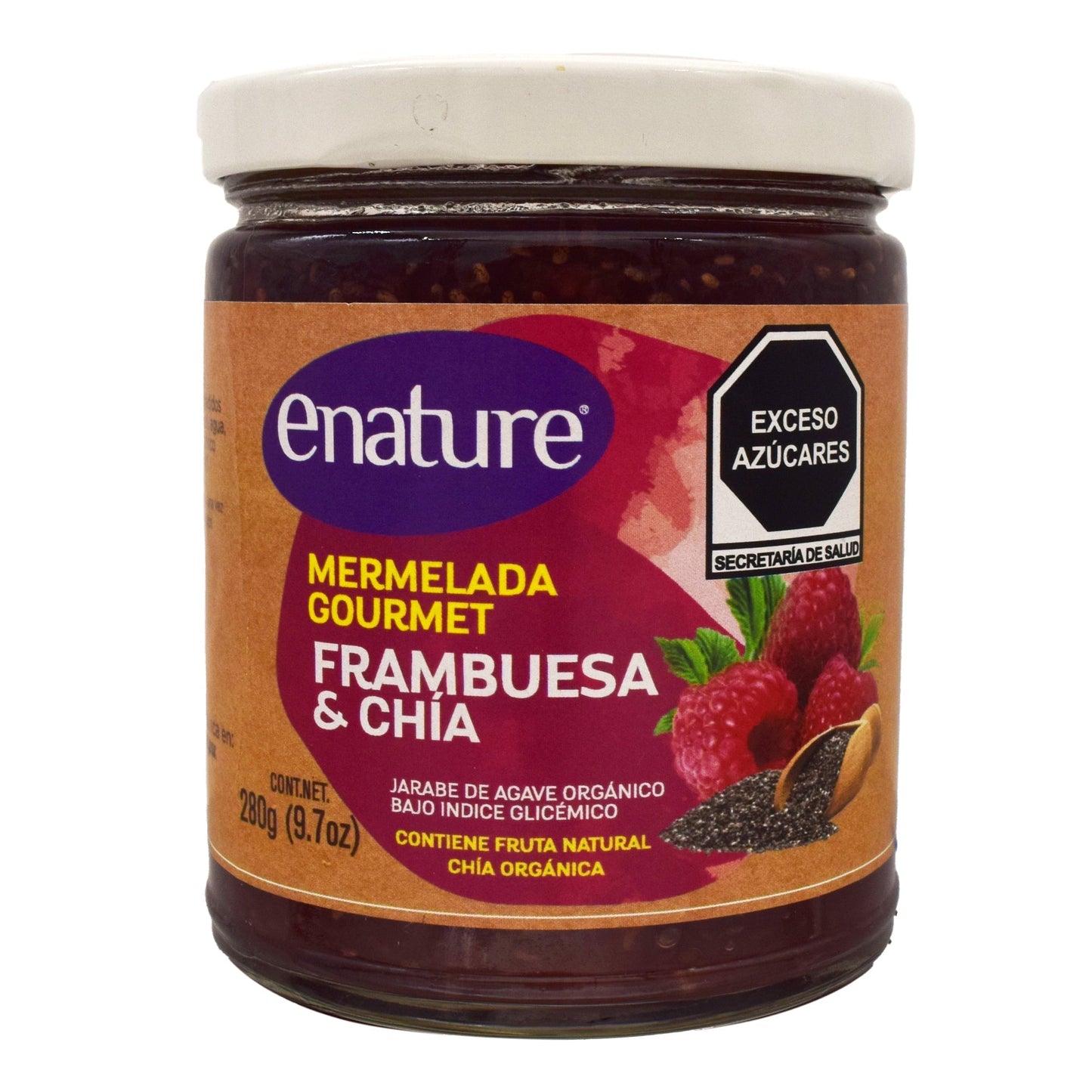 Mermelada Frambuesa Chia 280 G (E-NATURE)