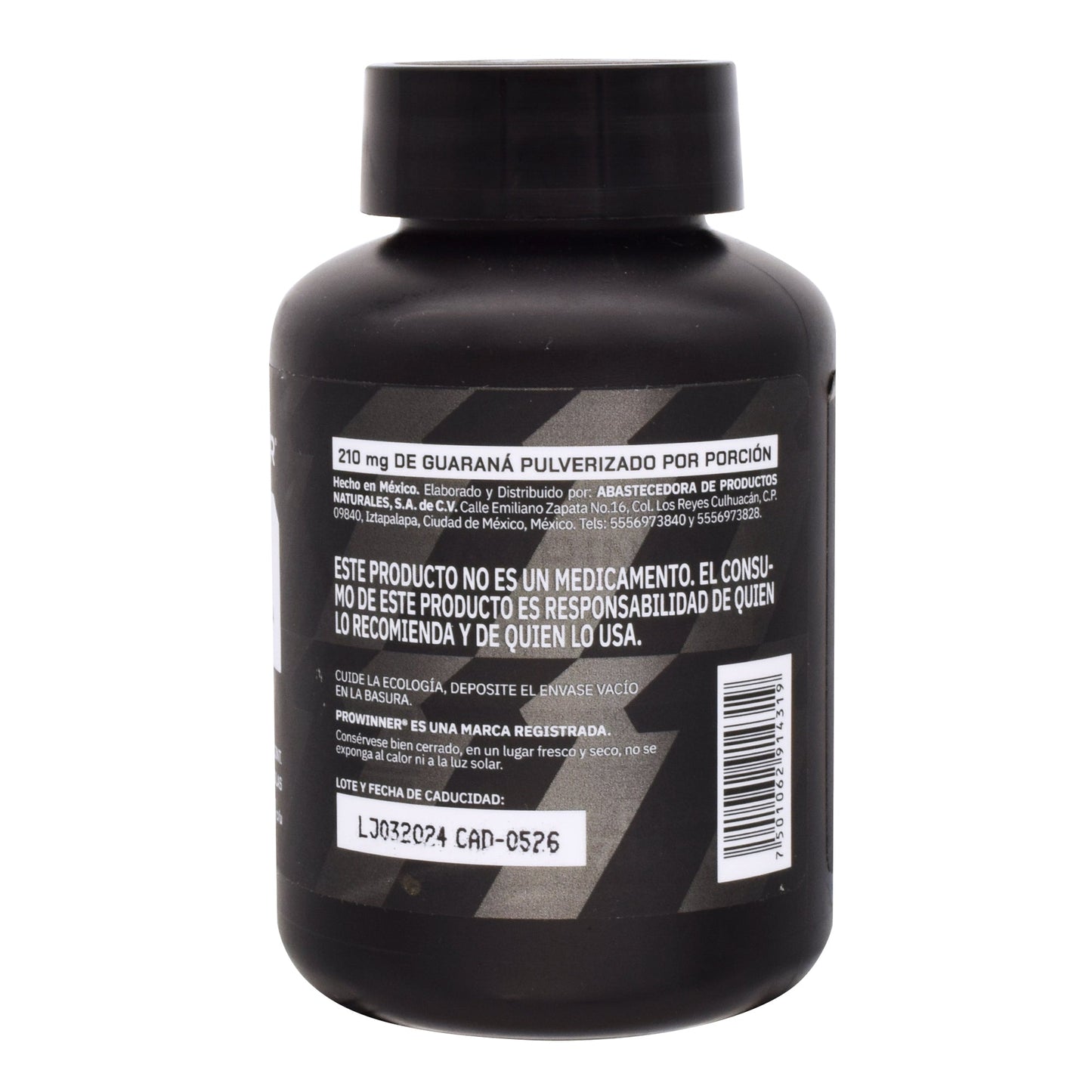 Taurina Y Cafeina 60 Cápsulas (PROWINNER)