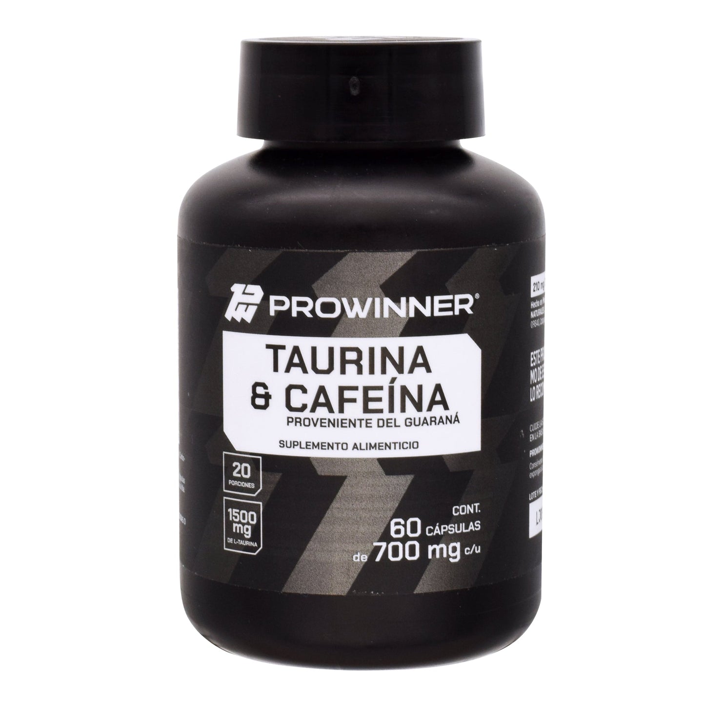 Taurina Y Cafeina 60 Cápsulas (PROWINNER)