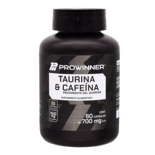 Taurina Y Cafeina 60 Cápsulas (PROWINNER)