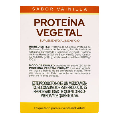 Proteina Vegetal Vainilla 30 G (Paquete 12) (PRONAT)