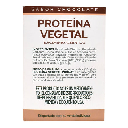 Proteina Vegetal Chocolate 30 G (PAQUETE 12) (PRONAT)