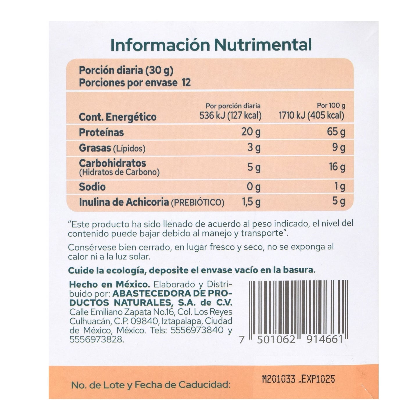 Proteina Vegetal Cappuccino 30 G (PAQUETE 12) (PRONAT)