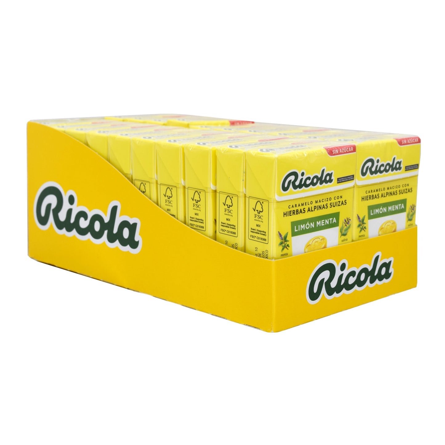 Caramelo Hierbas Limon Menta 27.5 G (Paquete 20) (RICOLA)
