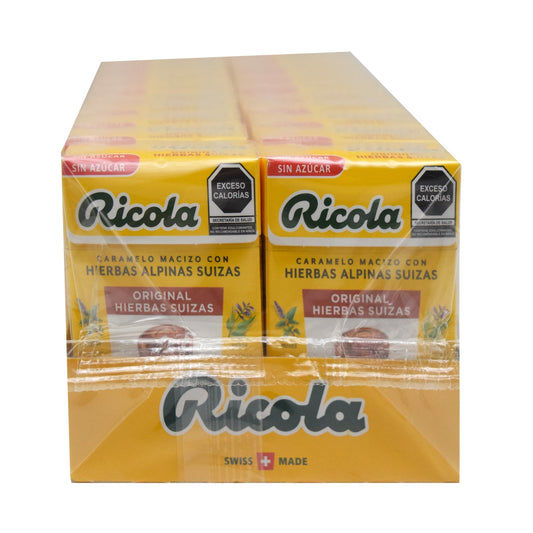 Caramelo Hierbas Suizas 27.5 G (Paquete 20) (RICOLA)