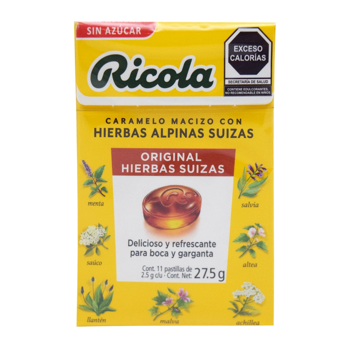 Caramelo Hierbas Suizas 27.5 G (Paquete 20) (RICOLA)