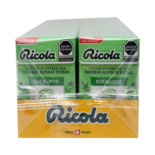 Caramelo Hierbas Eucalipto 27.5 G (Paquete 20) (RICOLA)