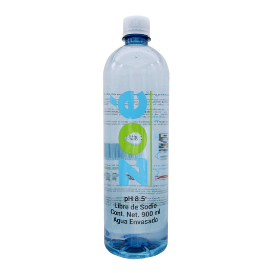 Agua Alcalina Ionizada 900 Mililitros (ZOE)