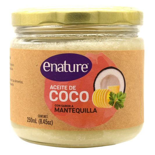 Aceite De Coco Sab Mantequilla 250 Mililitros (E-NATURE)