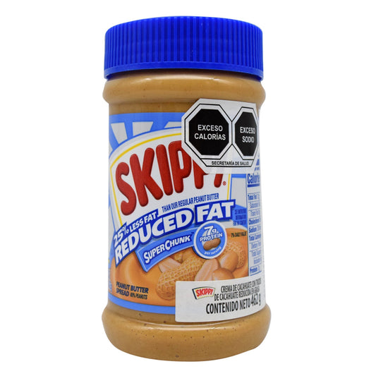 Crema De Cacahuate Con Trozos Reducida En Grasa 462 G (SKIPPY)