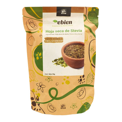 Hoja De Stevia Deshidratada 50 G (EBIEN)