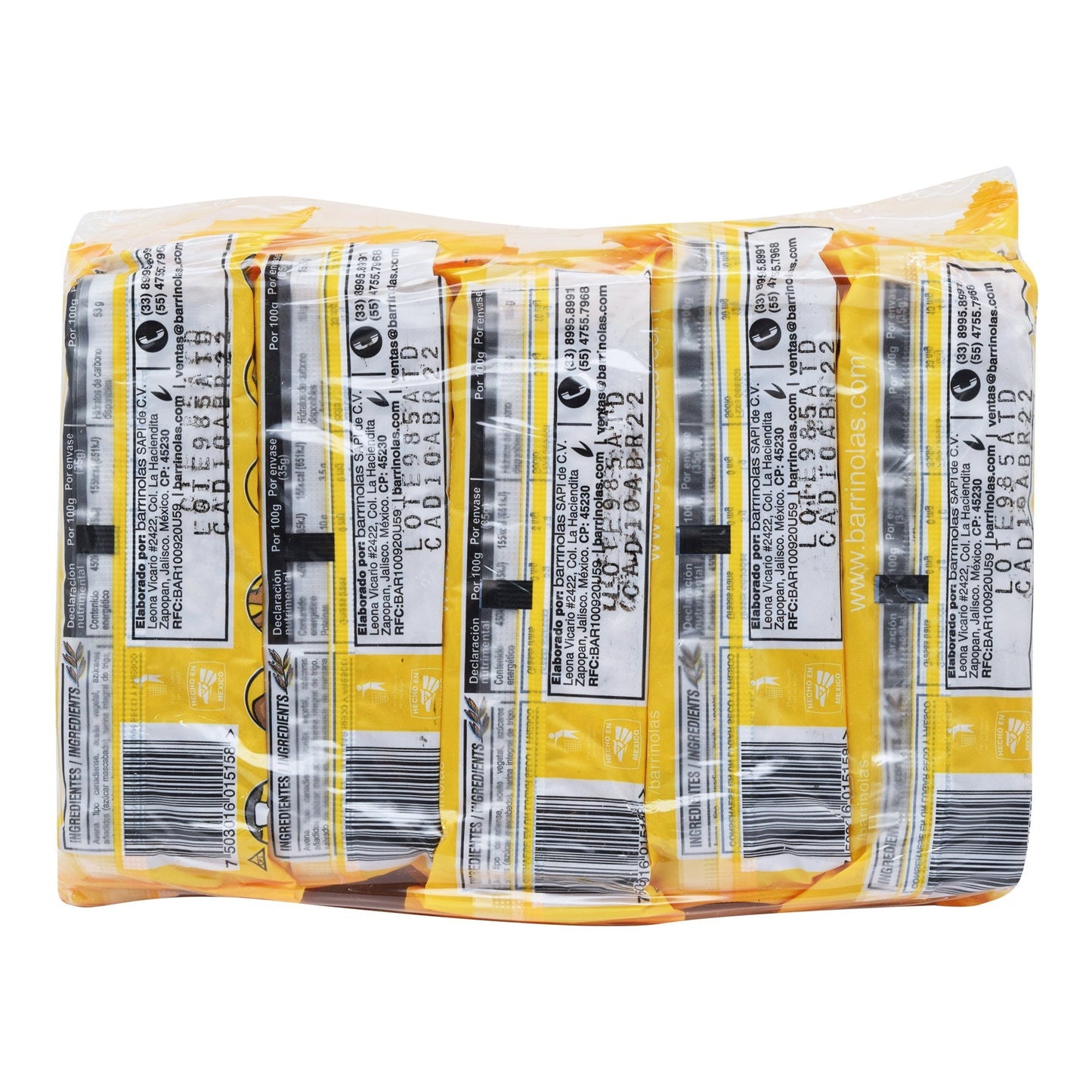 Barra Con Manzana 35 G (Paquete 10) (BARRINOLAS)