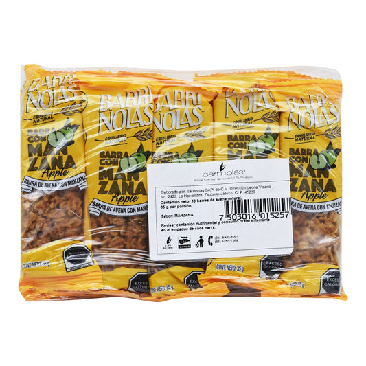 Barra Con Manzana 35 G (Paquete 10) (BARRINOLAS)