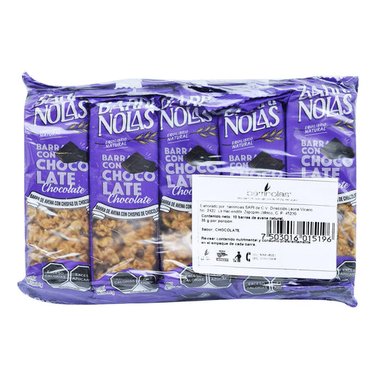 Barra Con Chocolate 35 G (Paquete 10) (BARRINOLAS)