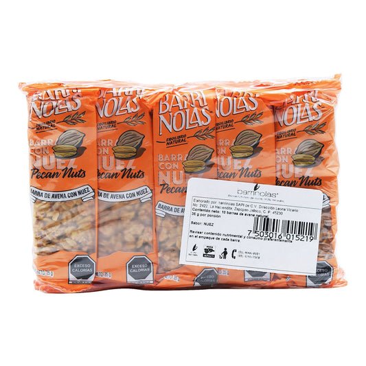 Barra Con Nuez 35 G (Paquete 10) (BARRINOLAS)