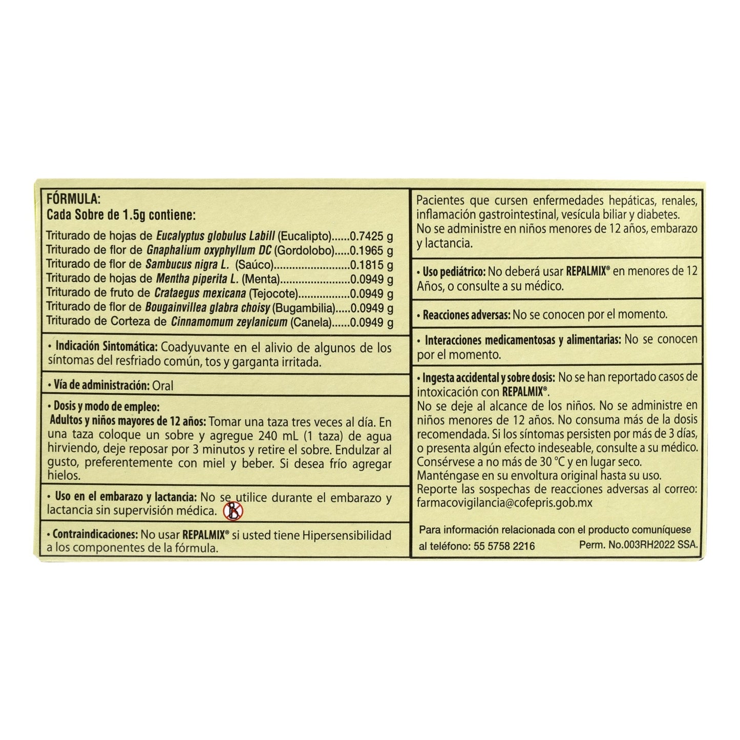 Te Repalmix 25 Sob (BRONCOLIN)