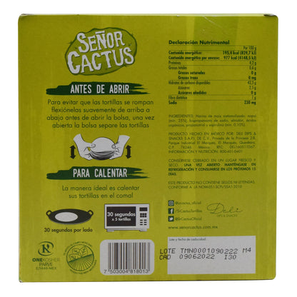 Tortilla De Nopal  500 G (SEí±oR CACTUS)