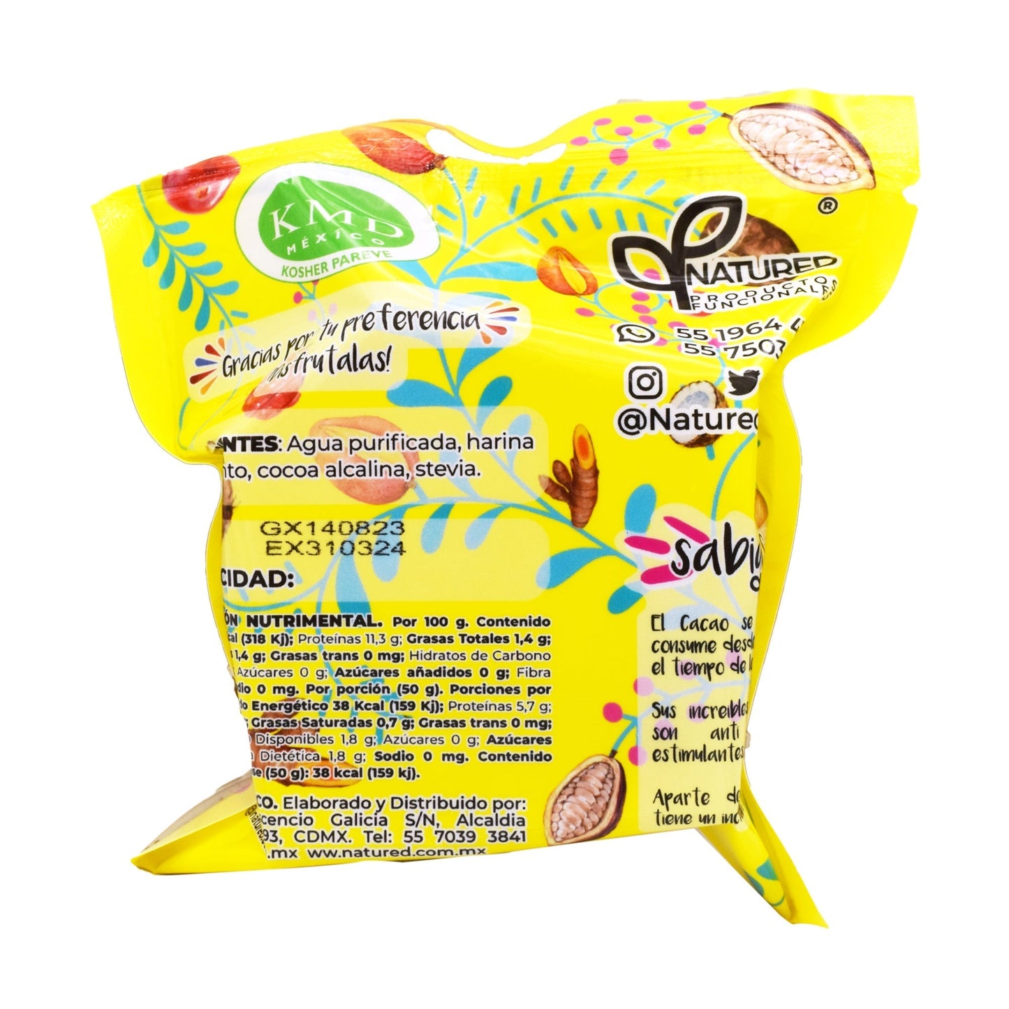 Obleas De Amaranto Con Cacao 50 G (Caja 12) (NATURED)