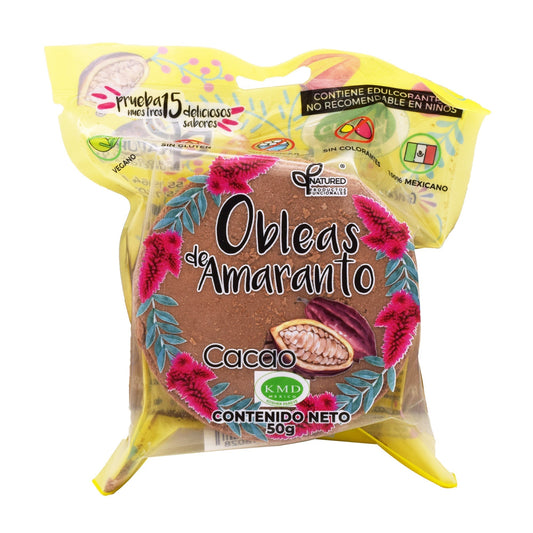 Obleas De Amaranto Con Cacao 50 G (Caja 12) (NATURED)