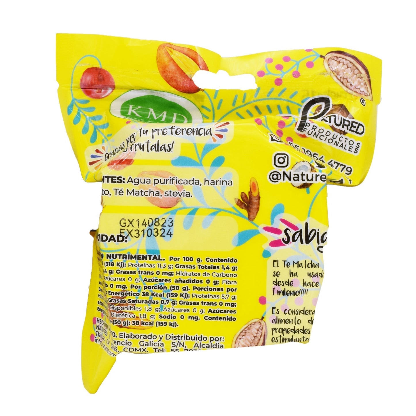 Obleas De Amaranto Con Matcha 50 G (Caja 12) (NATURED)