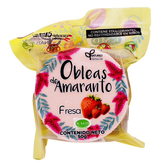 Obleas De Amaranto Sab Fresa 50 G (Caja 12) (NATURED)