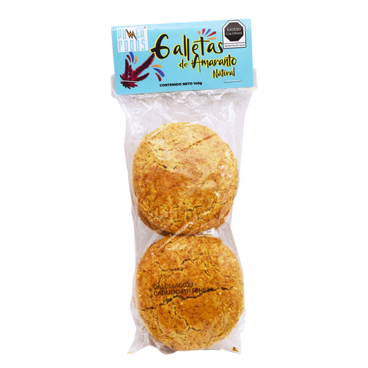 Galletas De Amaranto Natural 140 G (Caja 12) (POWER FOODS)