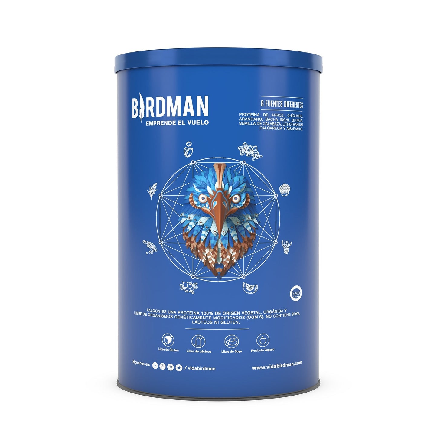 Proteina Vegetal Sabor Chocolate 1.17 Kg (BIRDMAN)