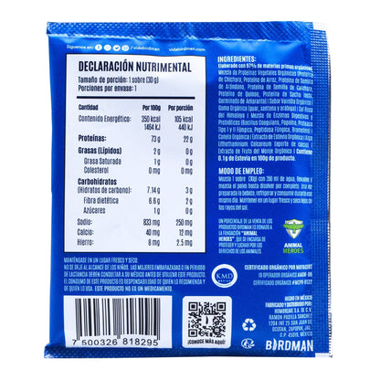 Proteina Vegetal Sab Vainilla 30 G (Paquete 12) (BIRDMAN)