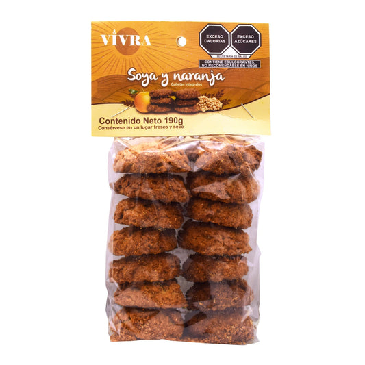 Galleta Integral De Soya Y Naranja 190 G (GALLETAS VIVRA)