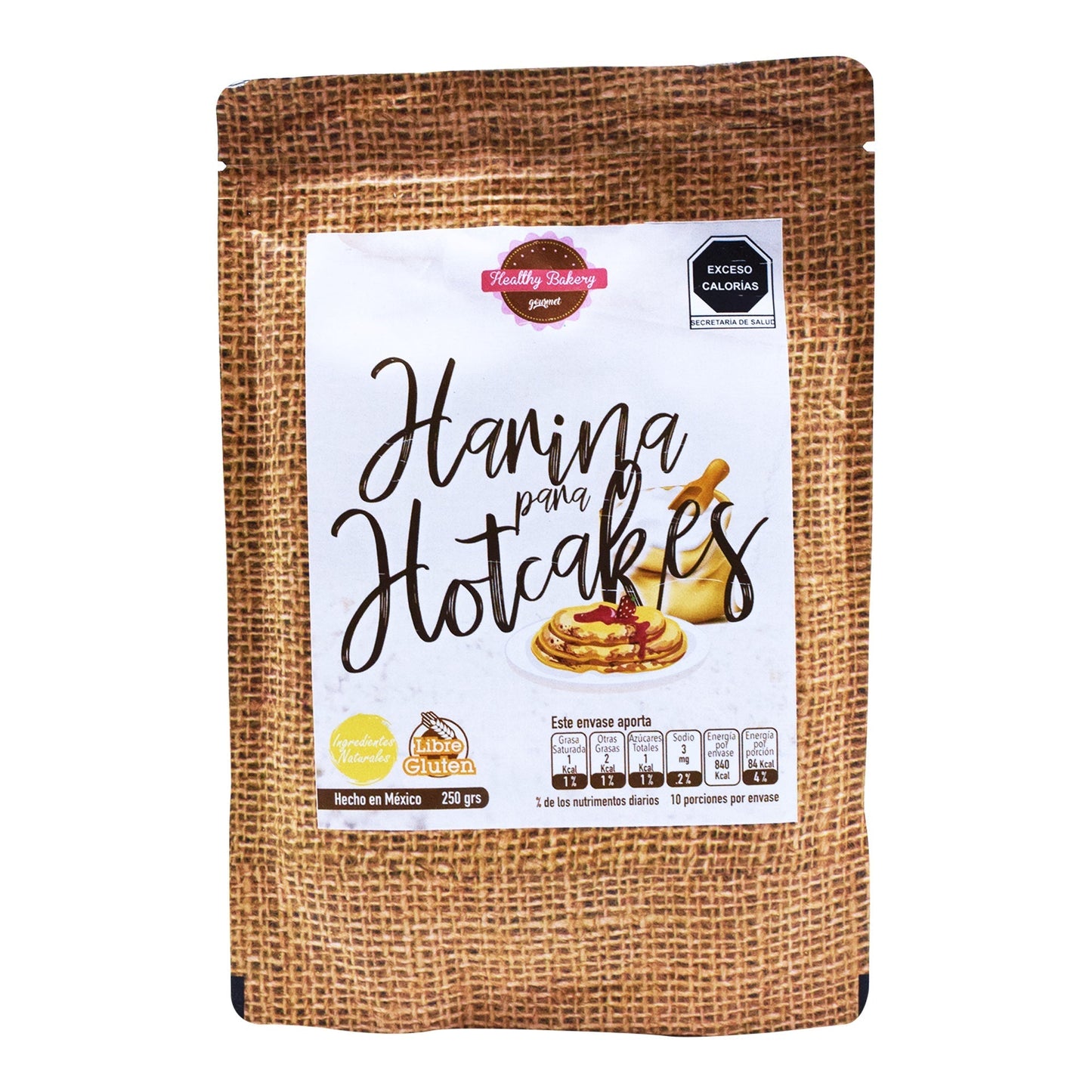 Harina Para Hot Cakes 250 G (HEALTHY BAKERY)