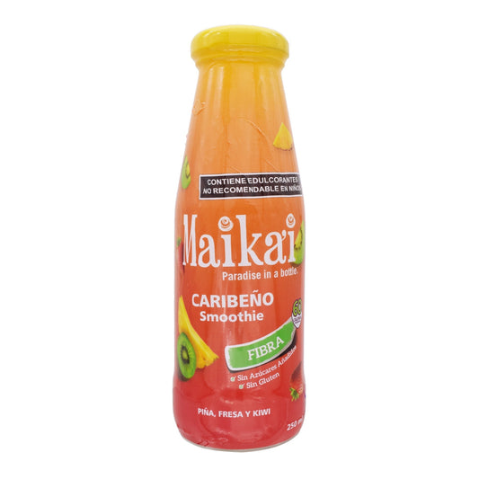 Smoothie Pií±a Fresa Kiwi 250 Mililitros (MAIKAI)