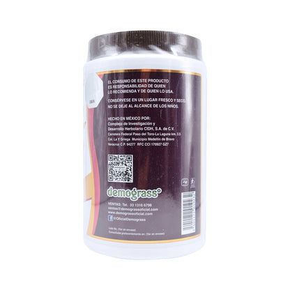 Malteada Demograss Chocolate 500 g con proteína vegetal y fibra