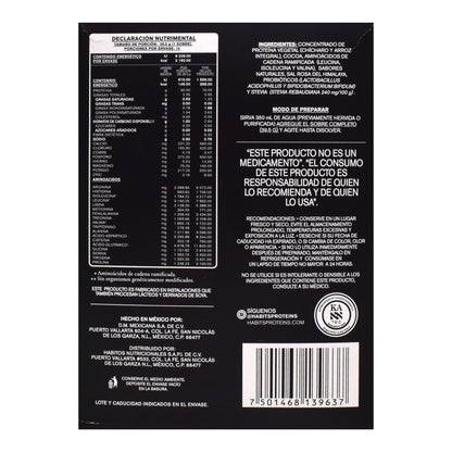 Proteina Vegetal High Performance Cacao 39.5 (PAQUETE 15) (HABITS)