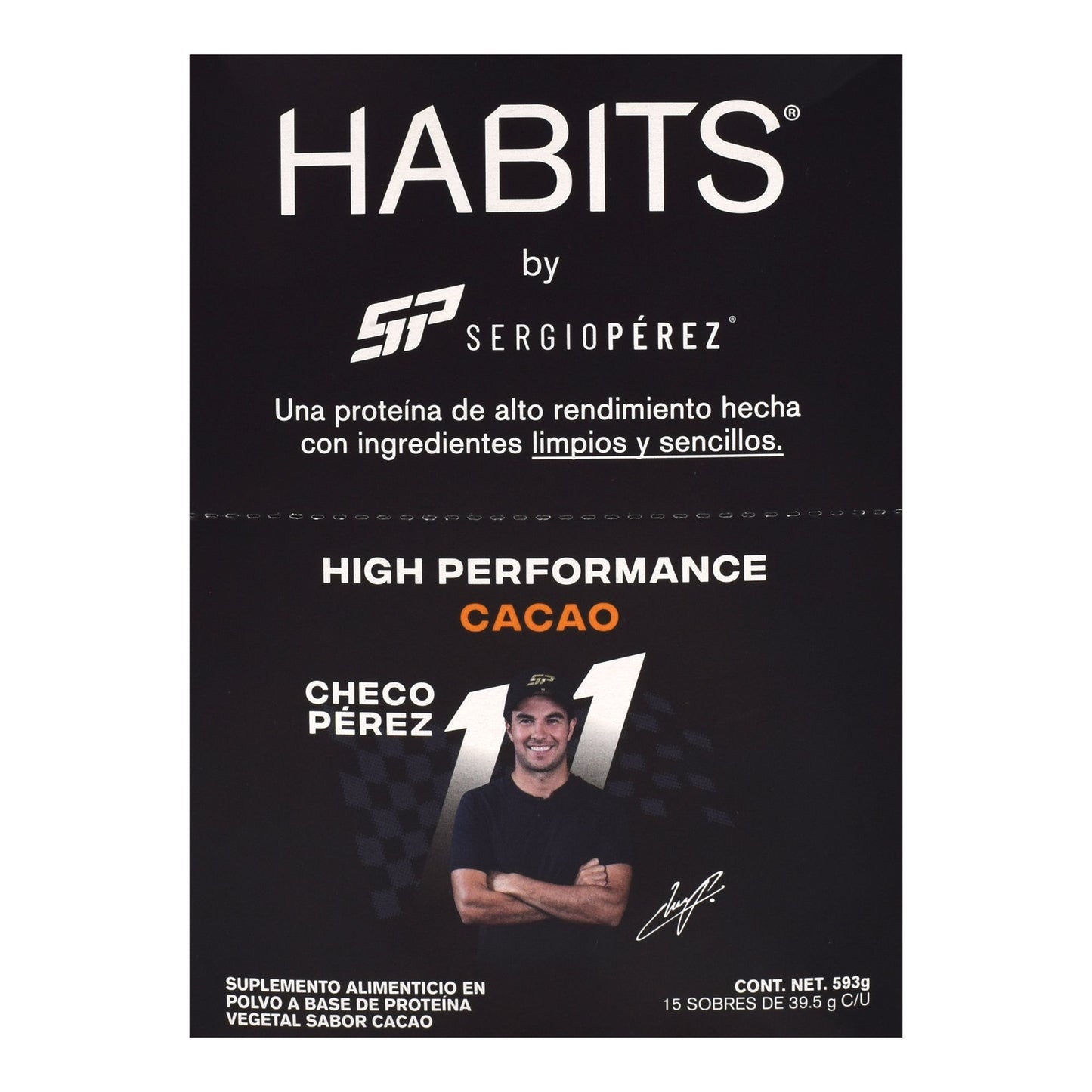 Proteina Vegetal High Performance Cacao 39.5 (PAQUETE 15) (HABITS)