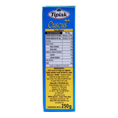 Cous Cous Natural 250 G (TIPIAK)