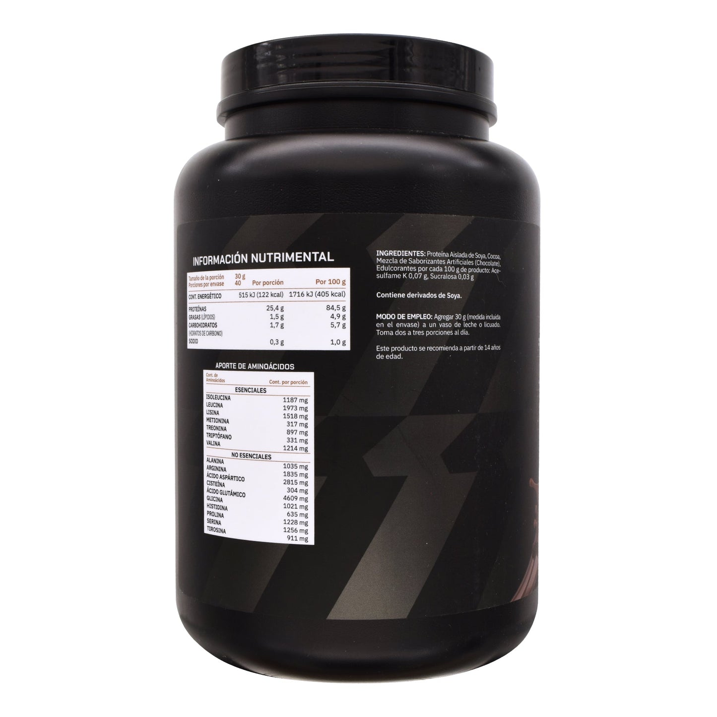 Proteina De Soya Chocolate Al 90 Por Ciento 1200 G (PROWINNER)