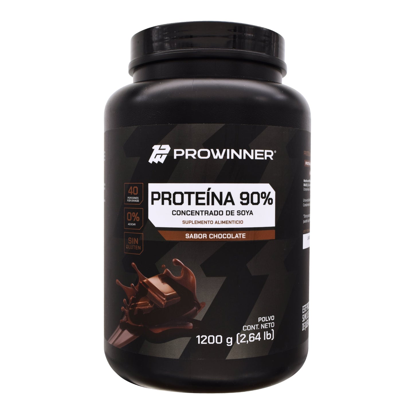 Proteina De Soya Chocolate Al 90 Por Ciento 1200 G (PROWINNER)