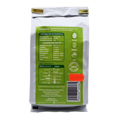 Stevia Sin Azucar 250 G (ALINA)