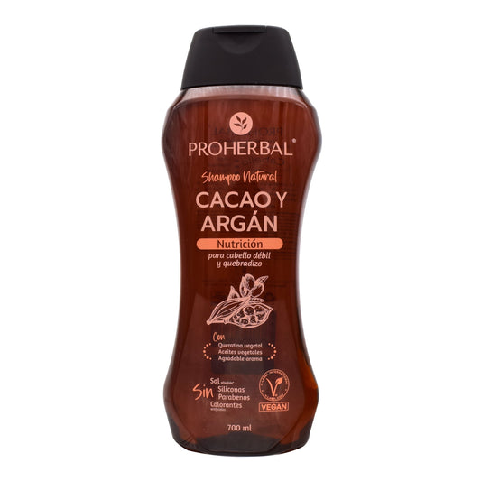 Shampoo Cacao Y Argan 700 Mililitros (PROHERBAL)