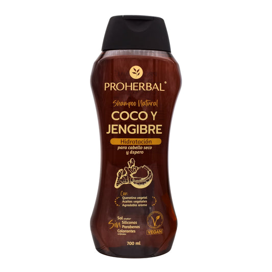 Shampoo Coco Y Jengibre 700 Mililitros (PROHERBAL)