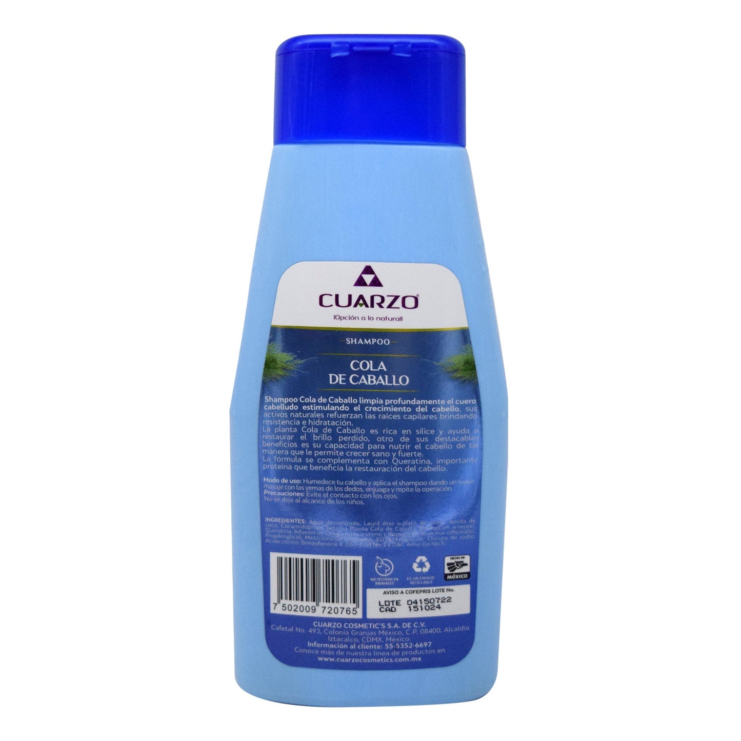 Shampoo Cola De Caballo 550 Mililitros (CUARZO)