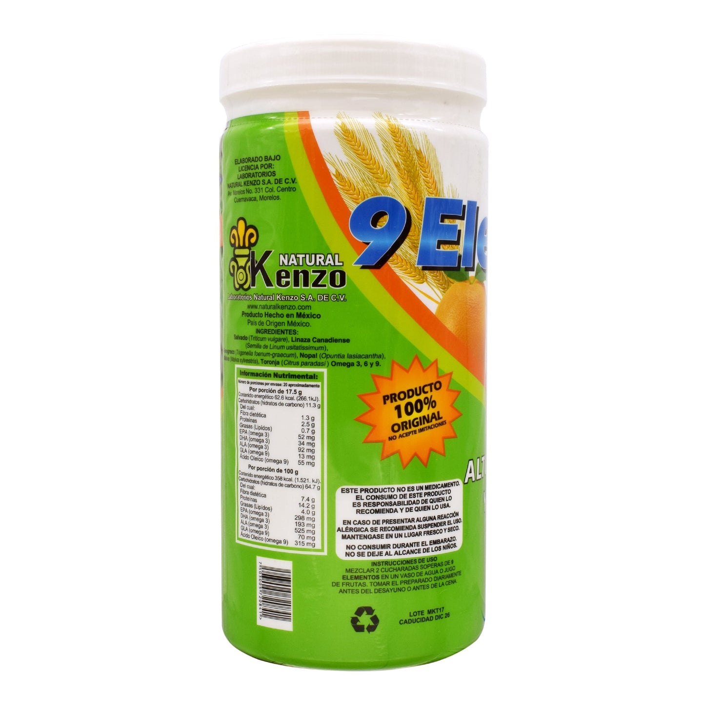 Fibra De 9 Elementos Antes 7 Elementos 500 G (KENZO)