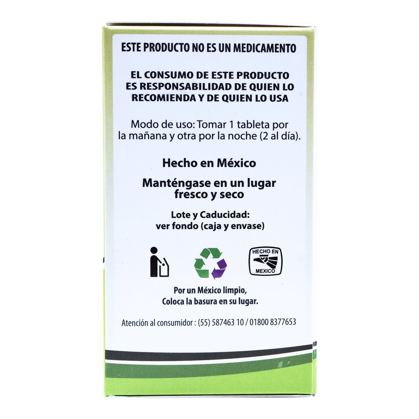 Colageno Collagen Te Verde-Limon 60 Tabletas (NATURAL JAHVS)