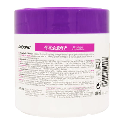 Mascarilla Capilar De Cebolla 400 Mililitros (BABARIA)