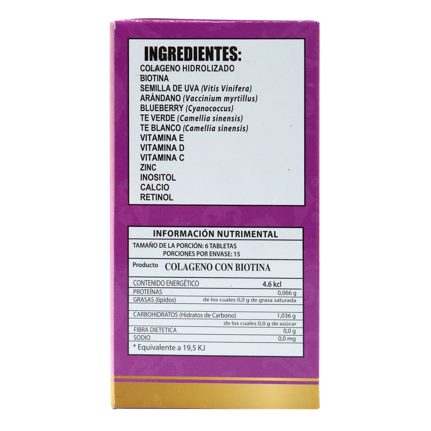 Colageno Con Biotina 90 Tabletas (ALEXYAC NATURAL)