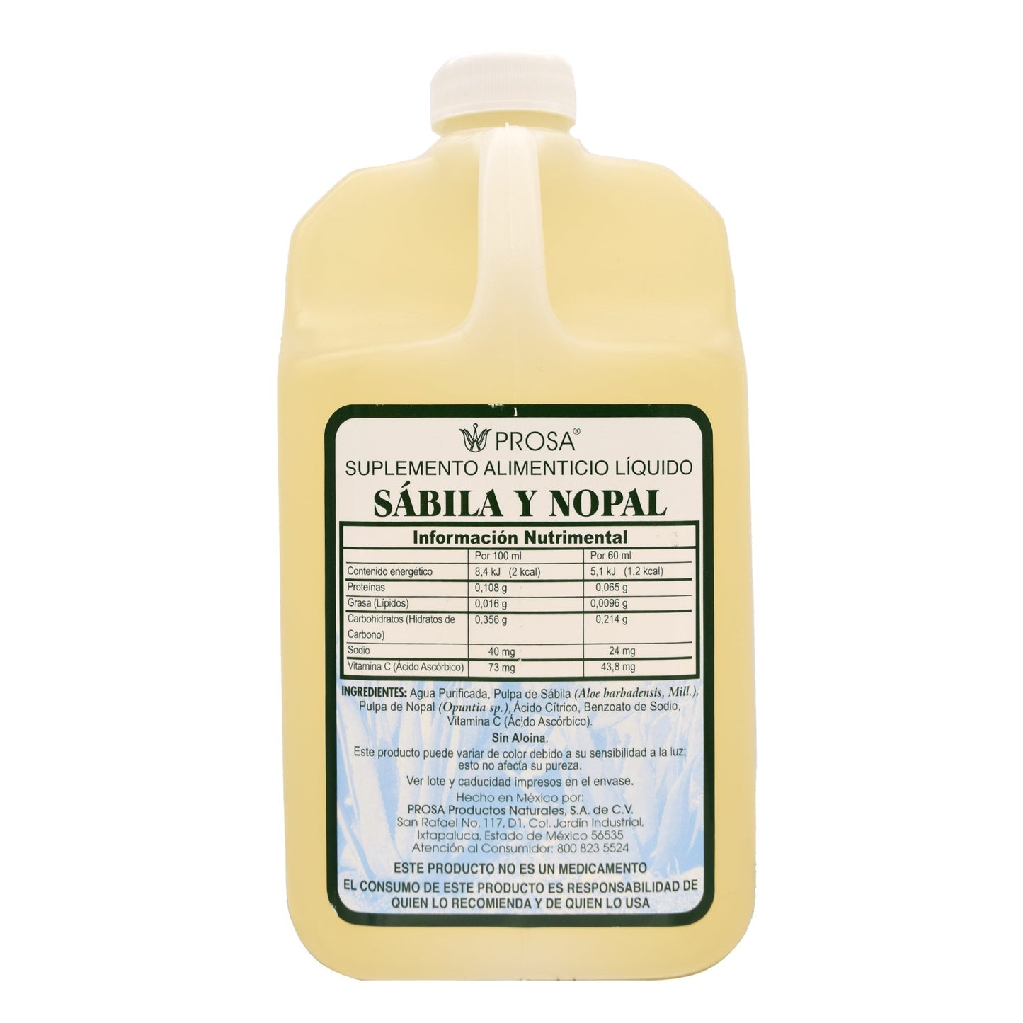 Bebida De Sabila Y Nopal 1 L (PROSA)