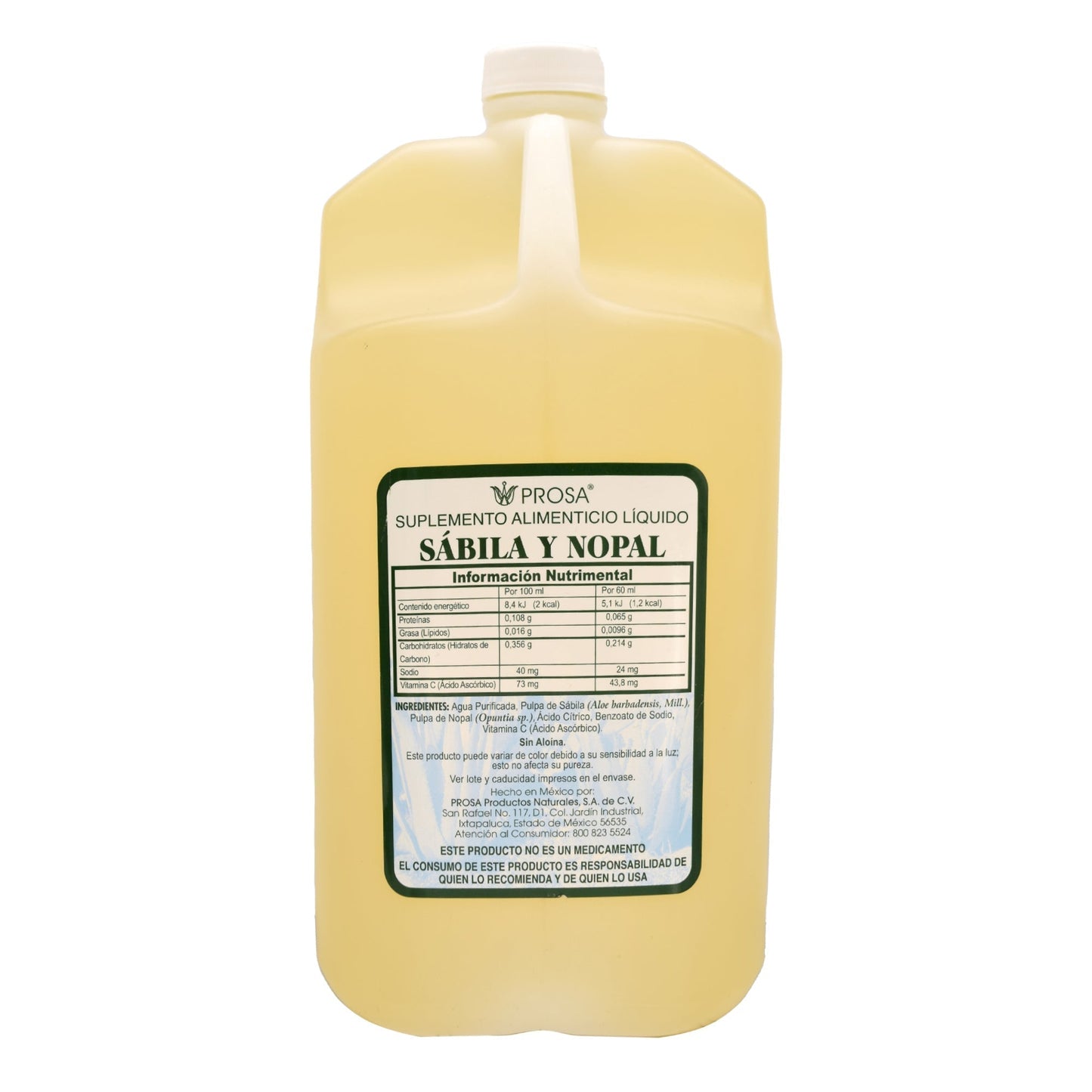 Bebida De Sabila Y Nopal 2 L (PROSA)
